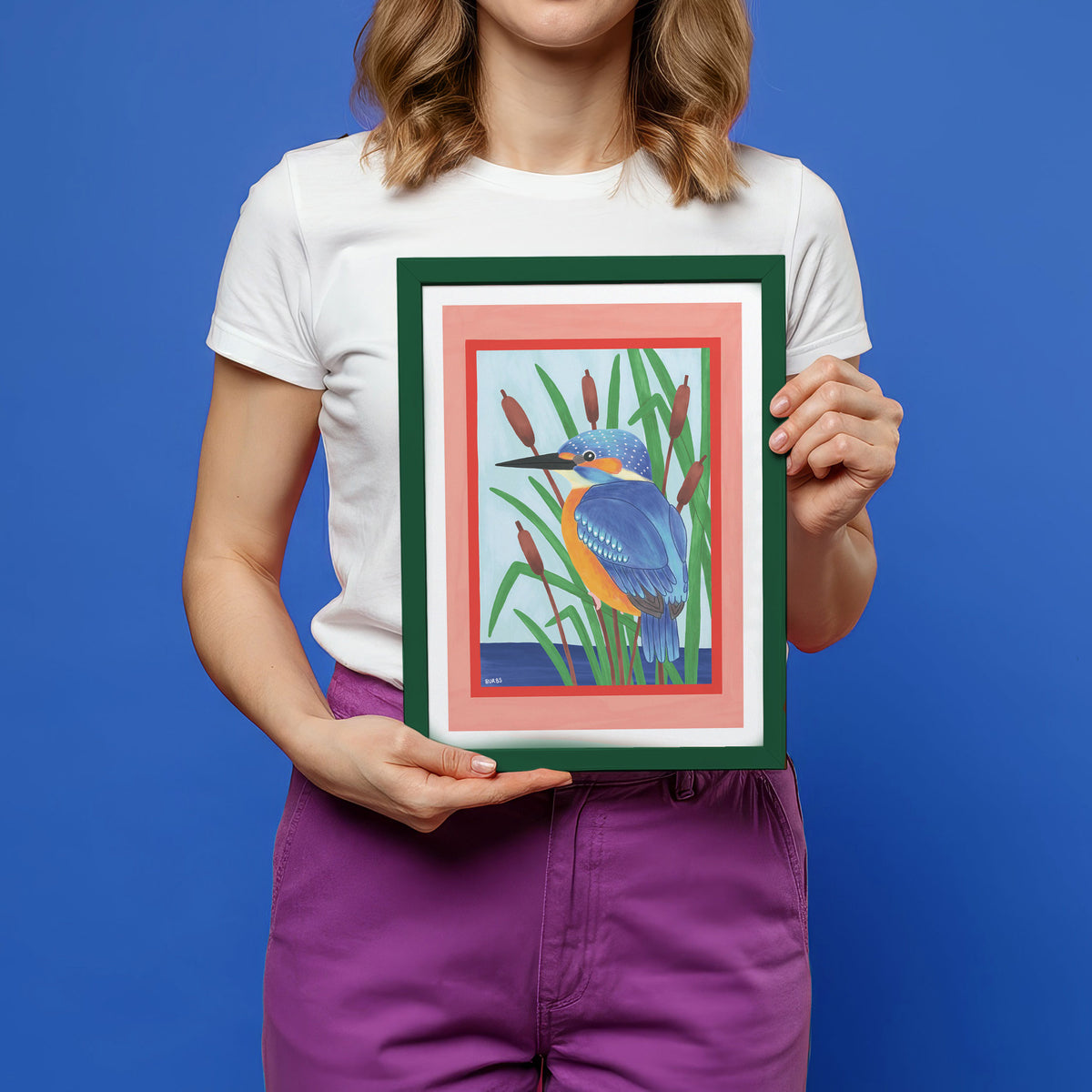 Kingfisher Bird Art Print