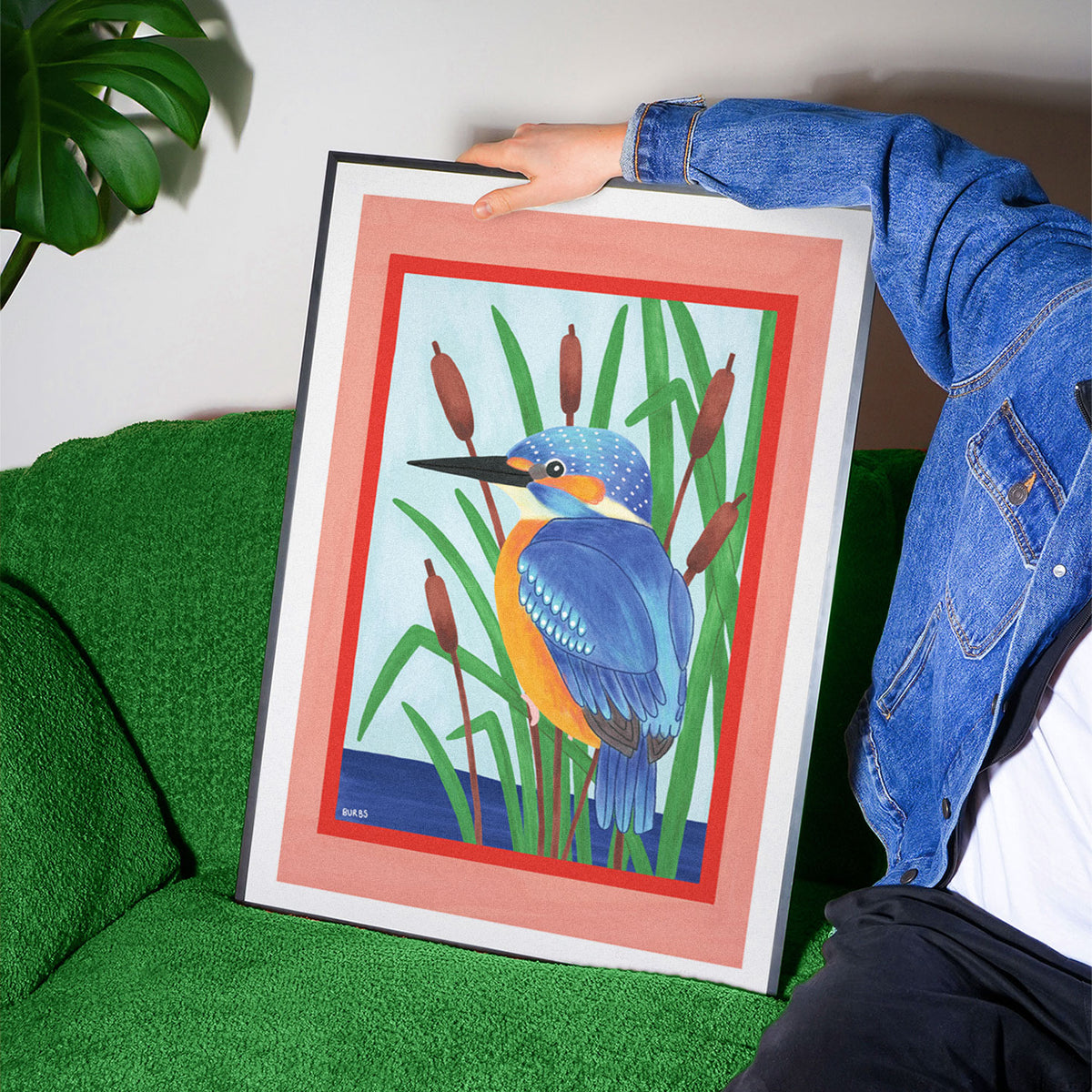 Kingfisher Bird Art Print