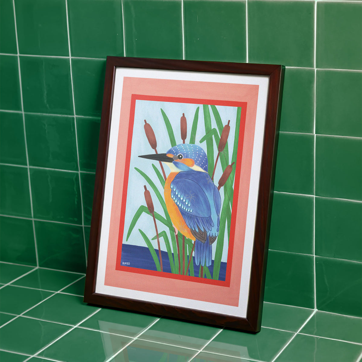 Kingfisher Bird Art Print