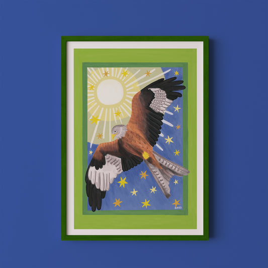 Kite Bird Art Print
