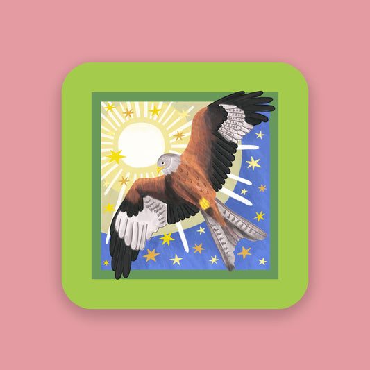 Red Kite Bird Coaster