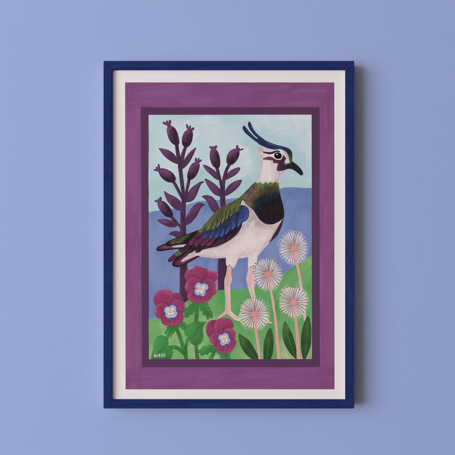 Lapwing Bird Art Print