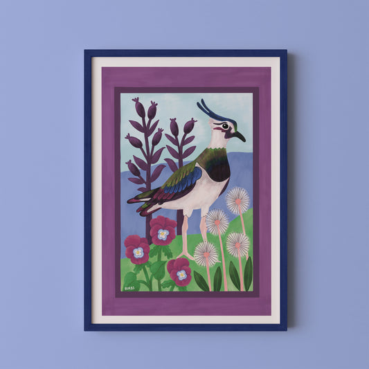 Lapwing Bird Art Print