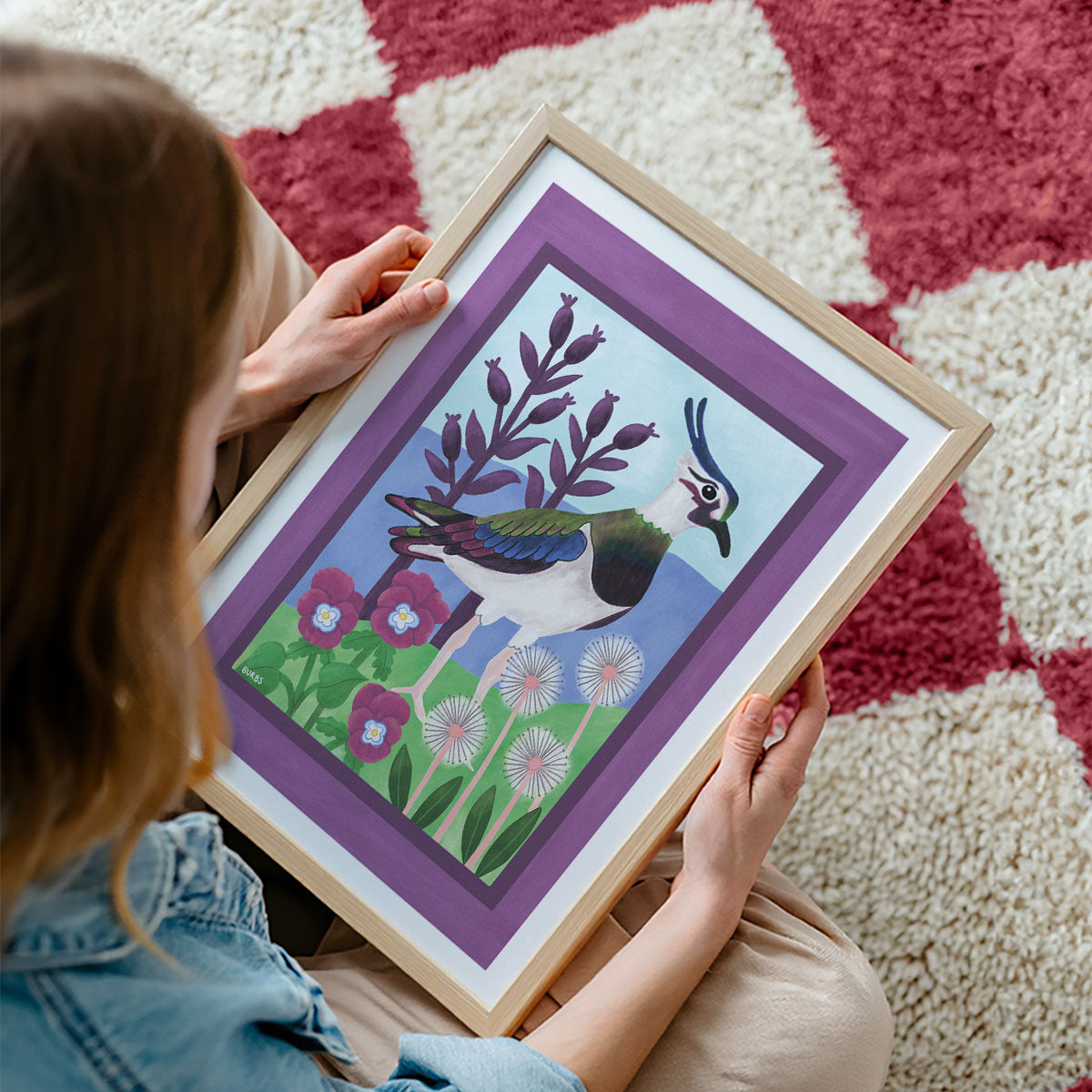Lapwing Bird Art Print