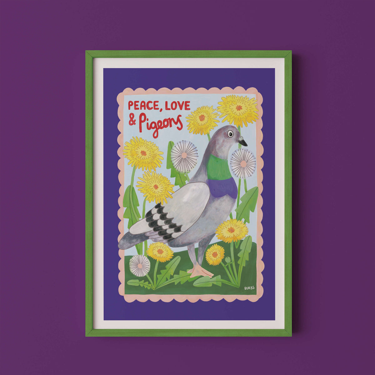Pigeon Bird Art Print