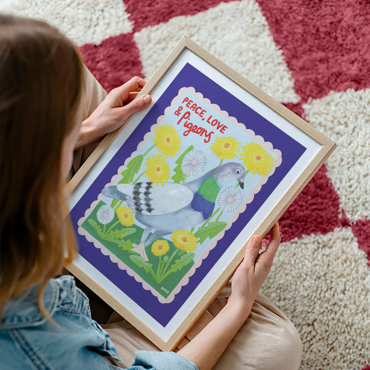 Pigeon Bird Art Print