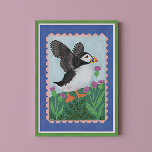 Puffin Bird Art Print