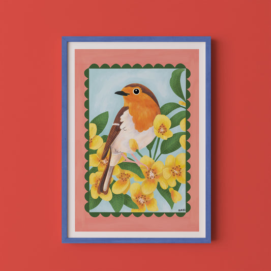 Robin Bird Art Print