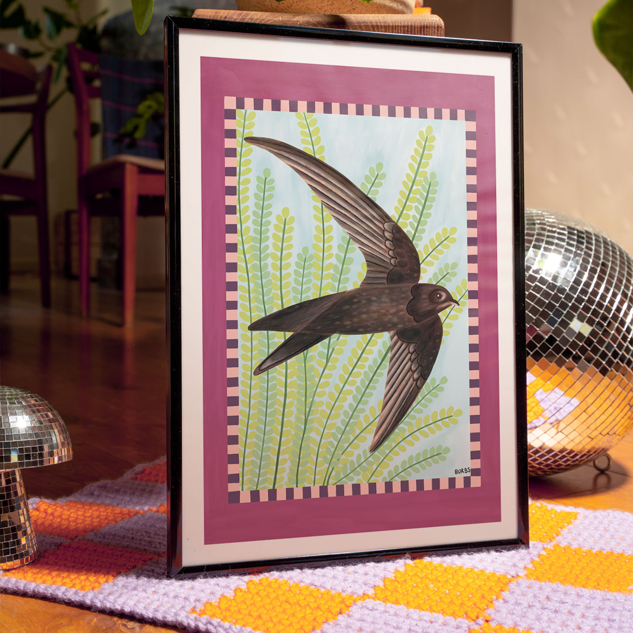 Swift Bird Art Print